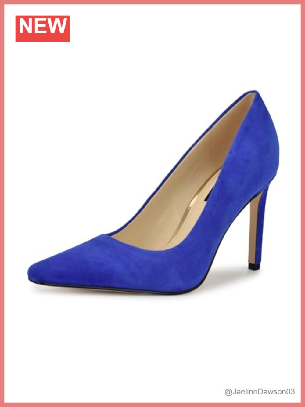 Nine West Oraye Suede Stiletto Heel Pointed Toe Pumps